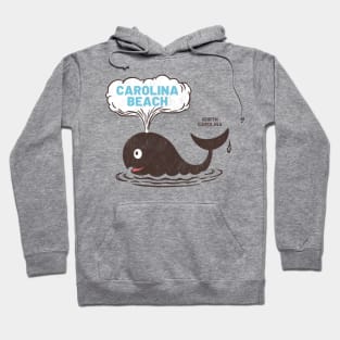 Carolina Beach, NC Summertime Vacationing Whale Spout Hoodie